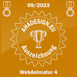Ahadesign Auszeichnung - WebAnimator 4