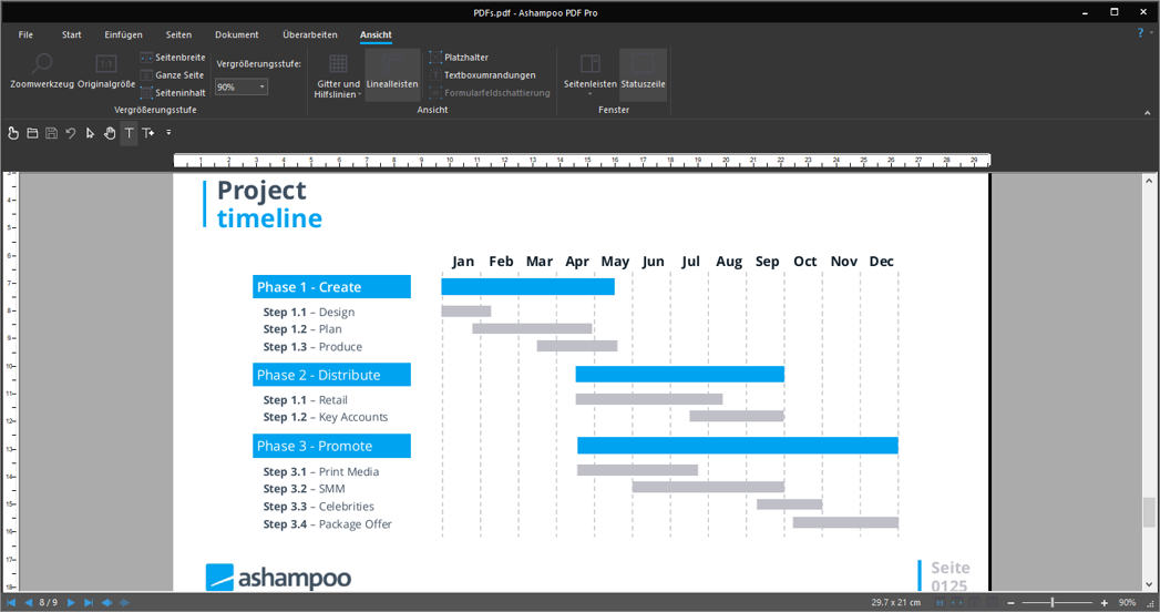 Ashampoo PDF Pro 4 - Project Timeline