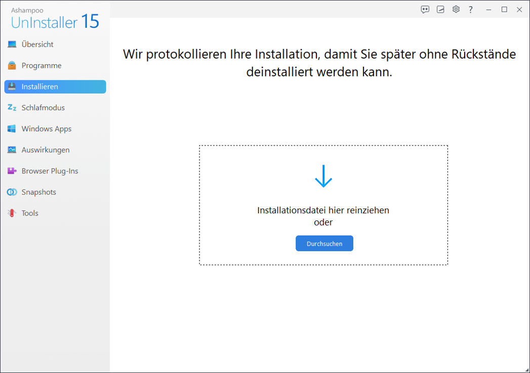 Noch mehr Features des Ashampoo UnInstaller 15