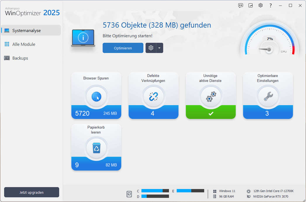 Langsamen PC korrigieren und verbessern