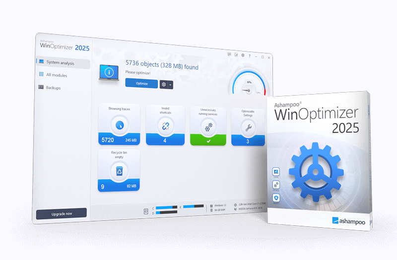 WinOptimizer 2025 - Neues Top-Programm von Ashampoo