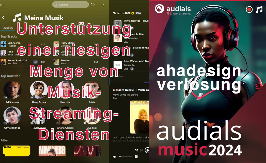 Unterstützung einer riesigen Menge von Musikstreamingdiensten