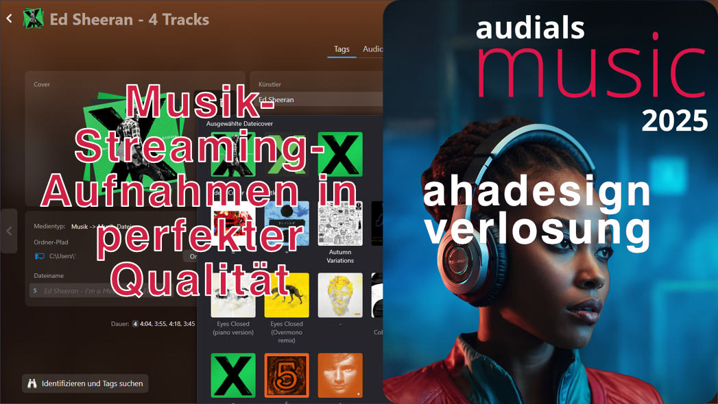 Musik-Streaming-Aufnahmen in perfekter Qualität