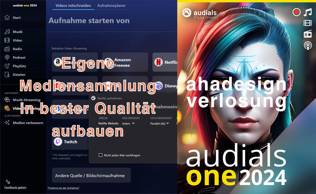 Eigene Mediensammlung schnell und in bester Qualität mit Audials One 2024 aufbauen