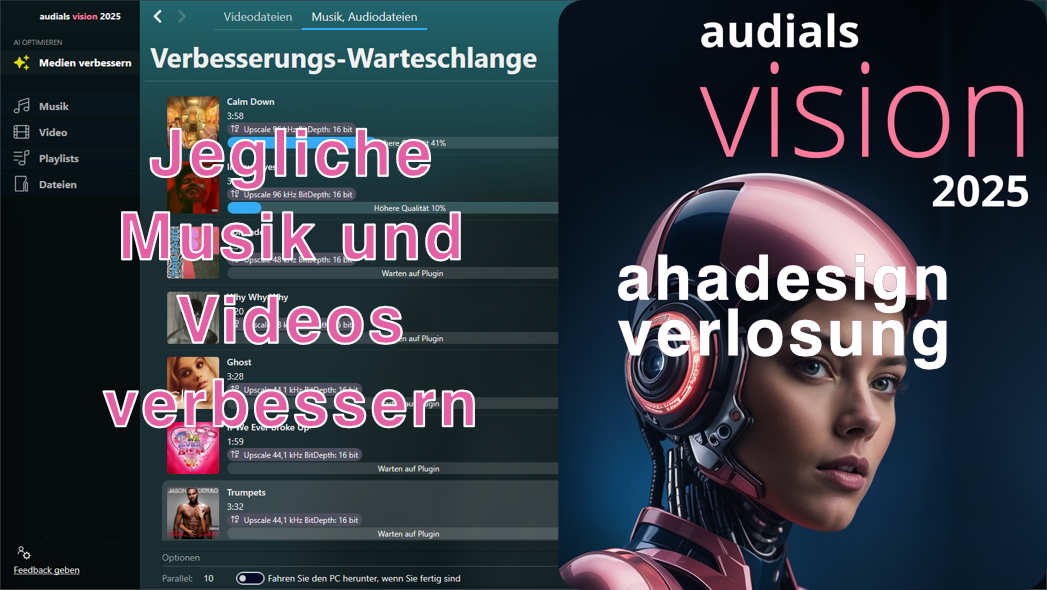 Mit Audials Vision 2025 jegliche Musik und Videos verbessern