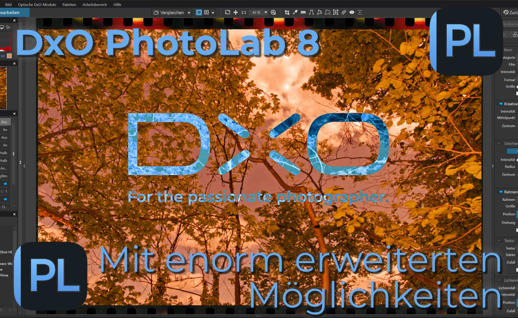 DxO PhotoLab 8 mit enorm erweiterten Möglichkeiten