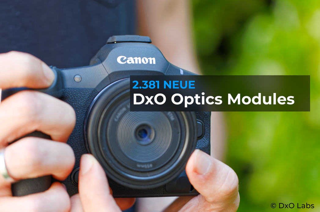 Das enthält die Datenbank der DxO Optics Module neu