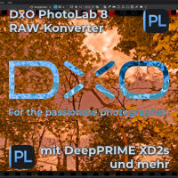 DxO PhotoLab 8 RAW-Konverter mit DeepPRIME XD2s etc.