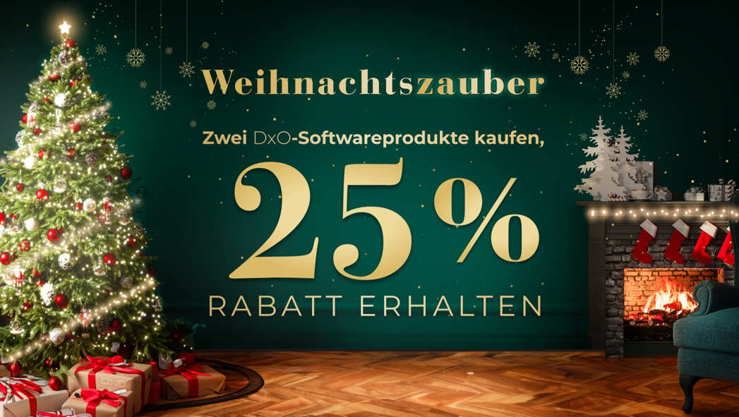 Eigenes Weihnachtszauber DxO-Bundle zusammenstellen mit 25% Rabatt