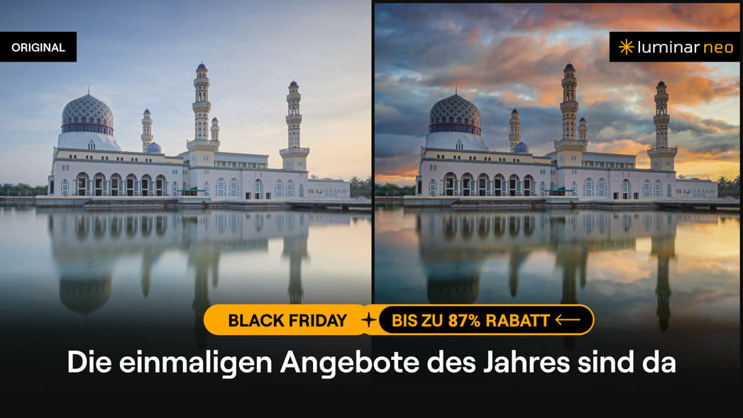 Das exklusive Black Friday-Angebot mit Rabattcode für Luminar Neo