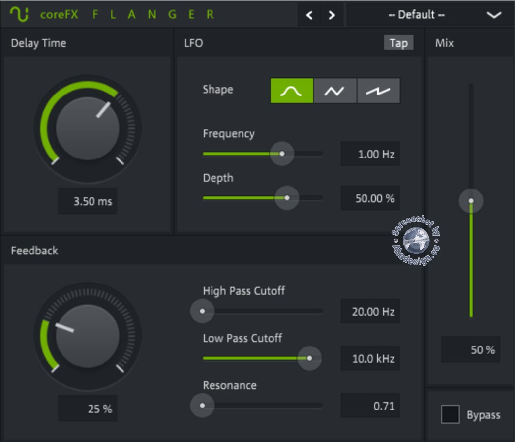 coreFX Flanger für überraschende Breaks und Leads