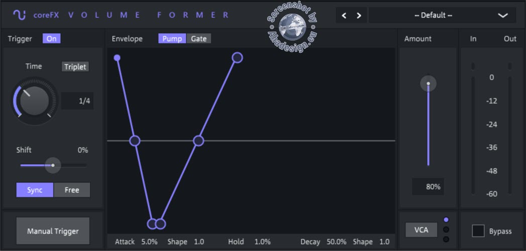 Pump-Effekt mit dem coreFX VolumeFormer