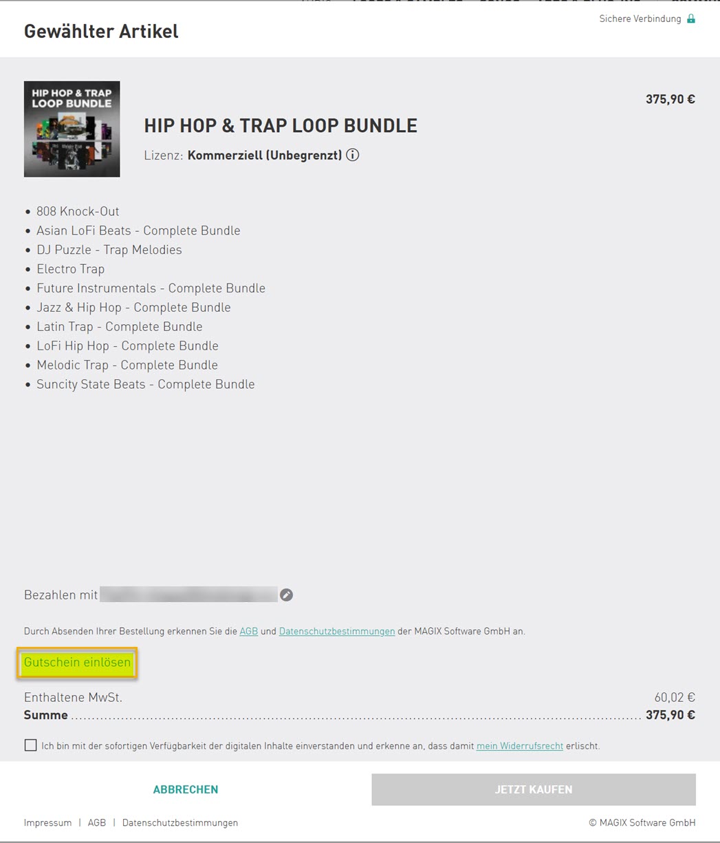 Hip Hop & Trap Loop Bundle - Bestellformular