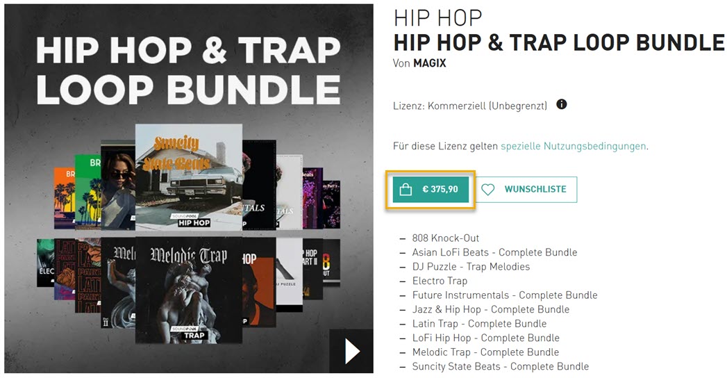 Hip Hop & Trap Loop Bundle - Preis