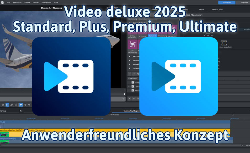 Magix Video deluxe mit Konzept, das überaus anwenderfreundlich ist