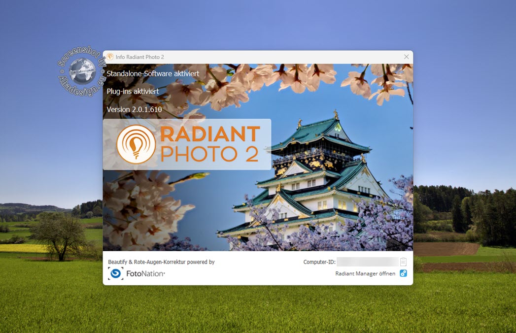 Systemvoraussetzungen und Plug-in-Unterstützung von Radiant Photo