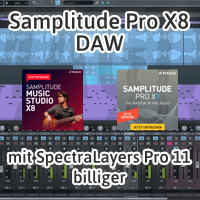 Samplitude Pro X8 DAW mit SpectraLayers Pro 11 billiger 