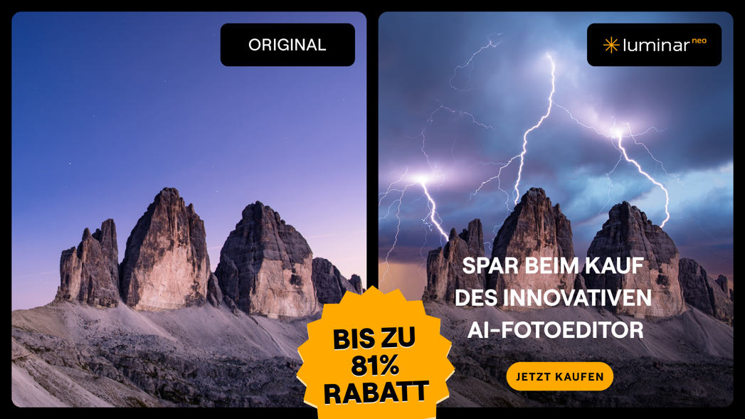 Foto-Bildungs-Bundle mit lebenslanger Lizenz für Luminar Neo