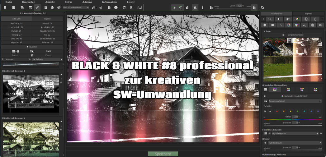 BLACK & White #8 professional zur kreativen SW-Umwandlung