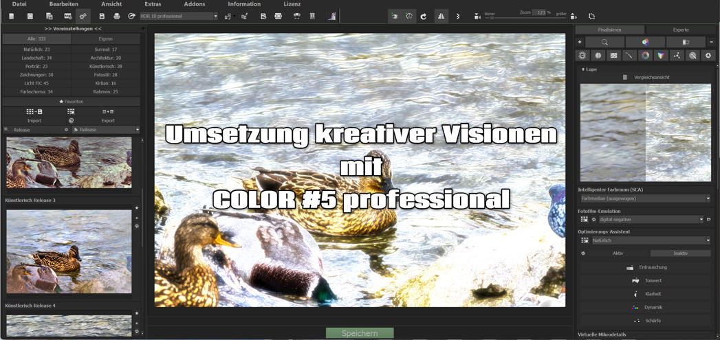 COLOR #8 professional für die Umsetzung kreativer Visionen