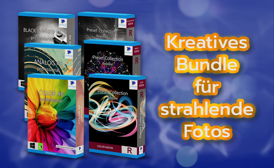 Kreatives Bundle für strahlende Fotos