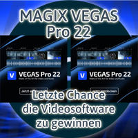 Letzte Chance die Videosoftware VEGAS Pro 22 zu gewinnen