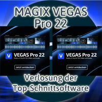 VEGAS Pro 22 - Verlosung der Top-Videoschnittsoftware