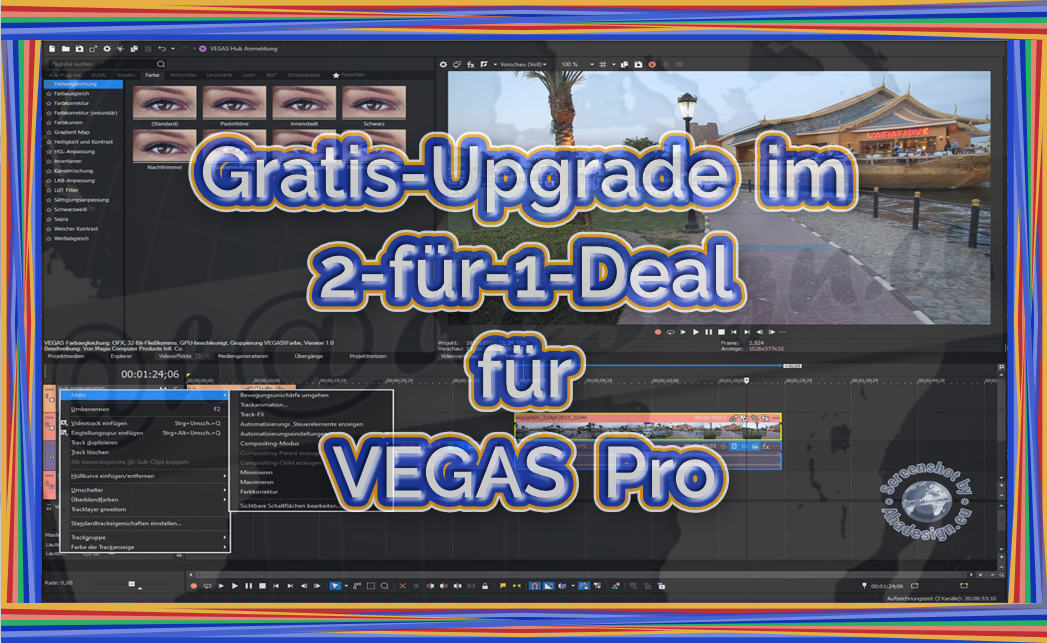 Gratis-Upgrade für VEGAS Pro im 2-für-1-Deal