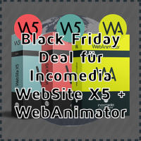 Black Friday Deal für Incomedia WebSite X5 + WebAnimator 