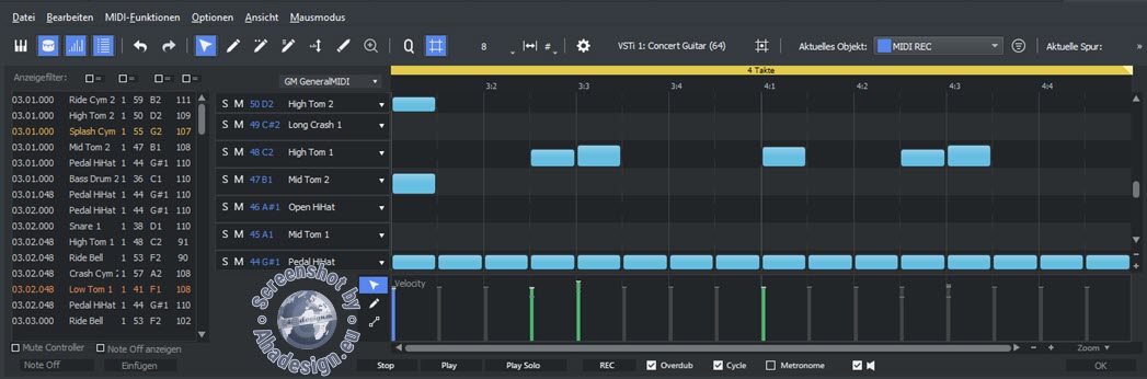 Music Maker 2025 - Drums - Velocity