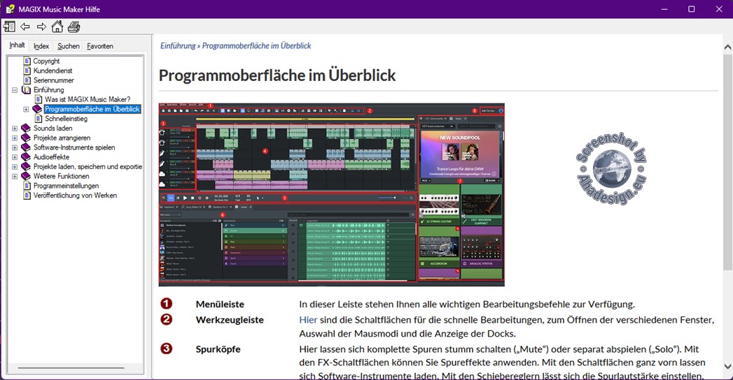 Music Maker 2025 - Hilfe