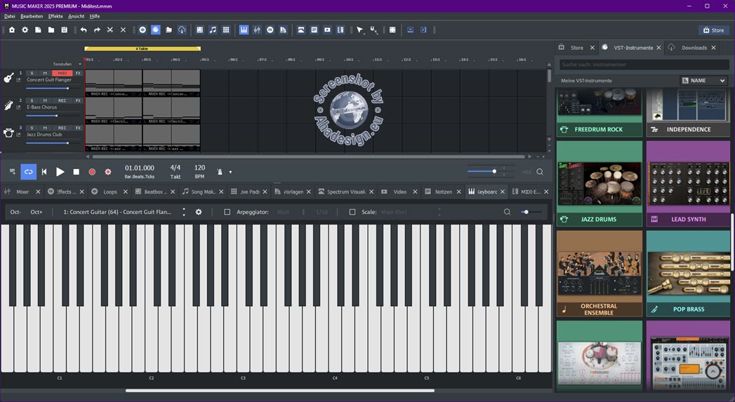 Music Maker 2025 - MIDI-Keyboard