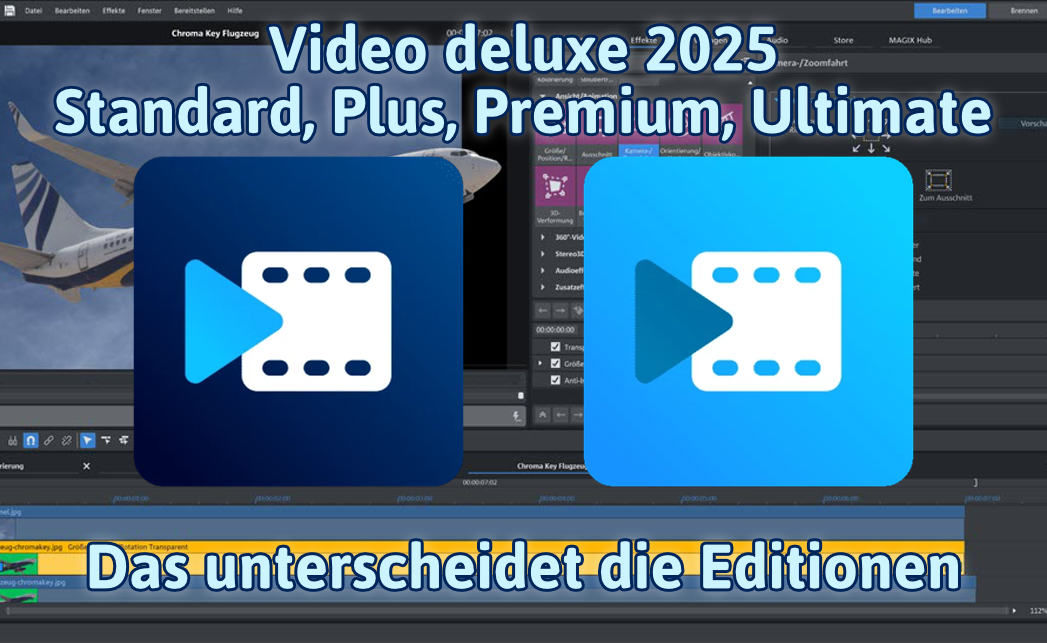 Das unterscheidet Video deluxe 2025 Standard, Plus, Premium und Ultimate