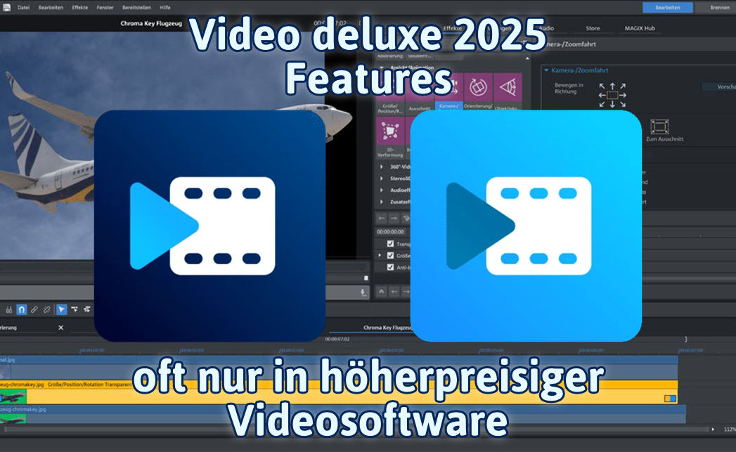 Features von Video deluxe oft nur in höherpreisiger Videosoftware