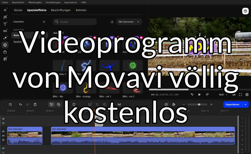 Videoprogramm von Movavi völlig kostenlos