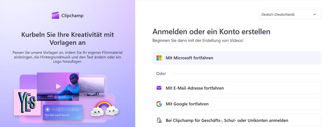 Videobearbeitung mit von Microsoft angebotenem Clipchamp